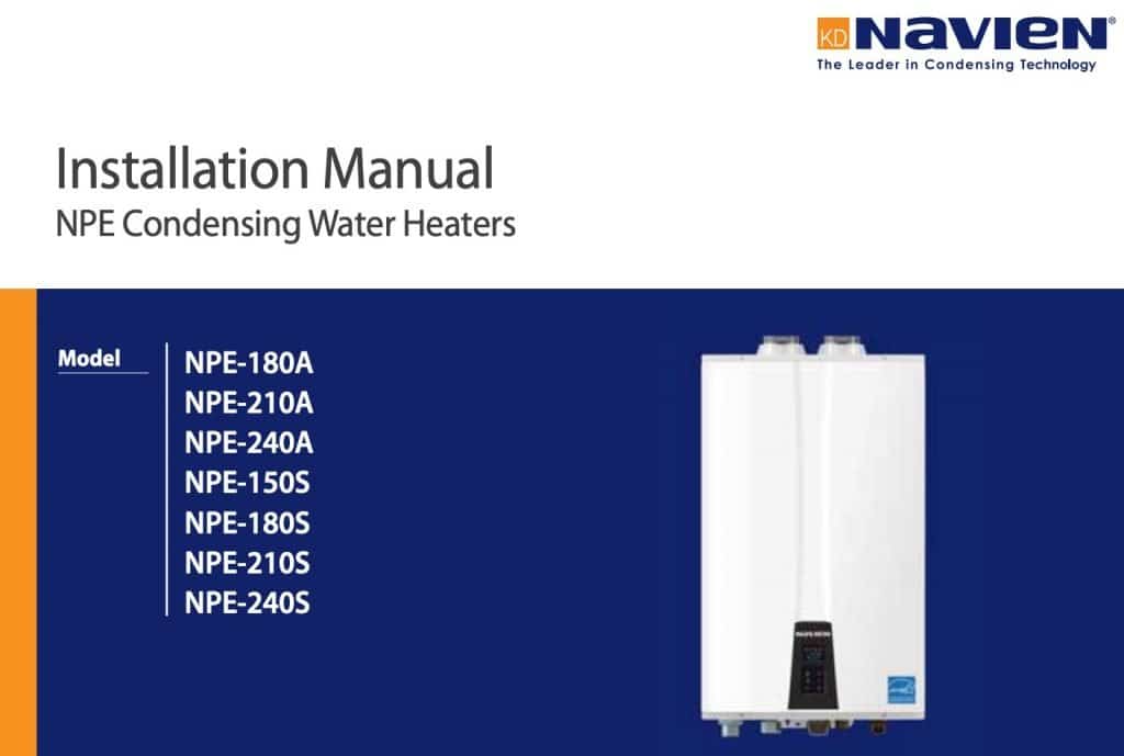 Navien Venting Chart