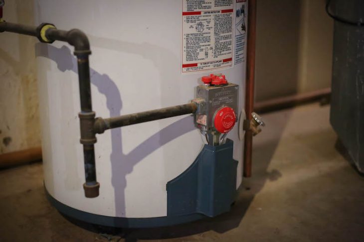 gas hot water installation,