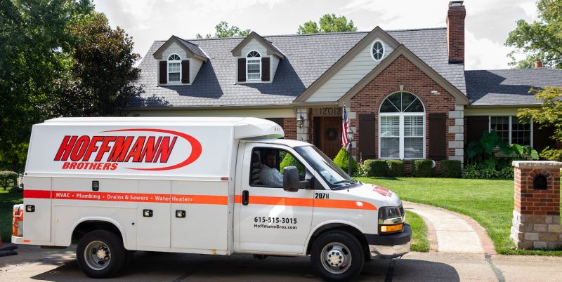 hoffmann brothers electricians arriving at a home to do electrical maintenance in St. Louis