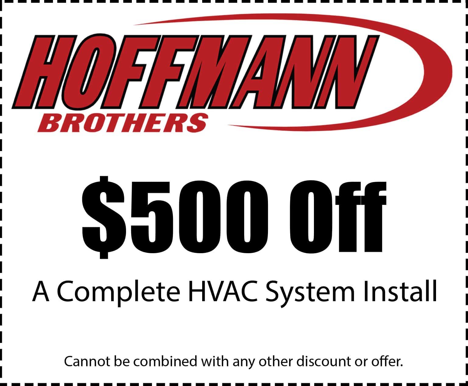 $500 Off HVAC System Install Coupon