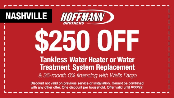 Tankless Water Heater and Water Treating Services Nashville - Hoffmann Brothers