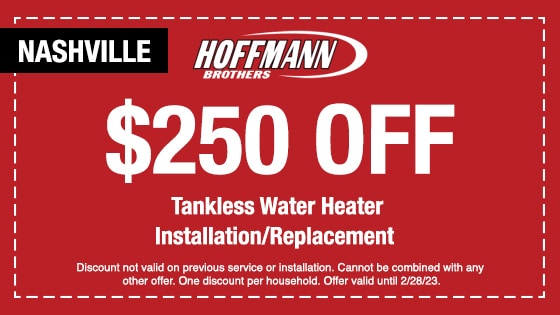 Tankless Water Heater Services Nashville Coupon