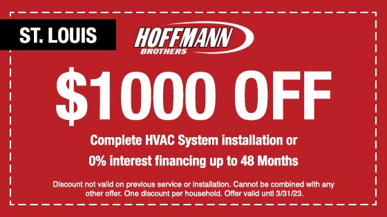 St Louis HVAC Installation Coupon - Hoffmann Brothers