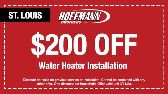 St Louis Water Heater Installation Coupon - Hoffmann Brothers
