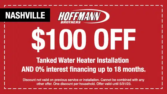 Tanked Water Installation in Nashville Coupon