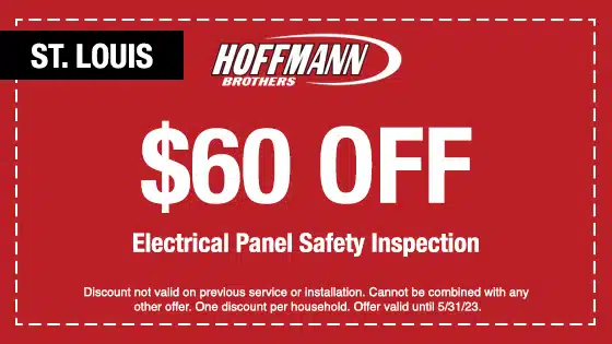 Coupon for $60 off electrical panel safety installation in St. Louis