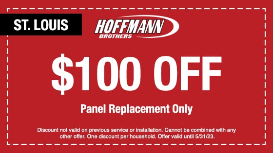Coupon for $100 Off panel replacement in St. Louis
