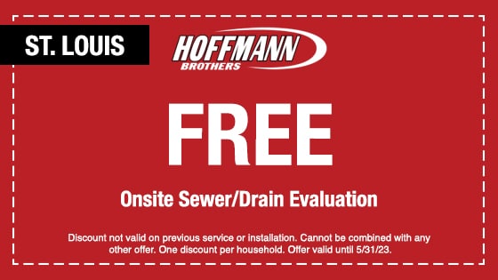 Coupon for a FREE onsite sewer evaluation in St. Louis