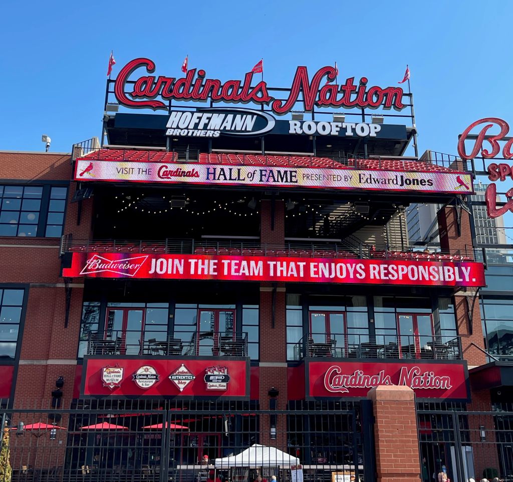 Hoffmann Brothers' Rooftop at Busch Stadium in St. Louis.