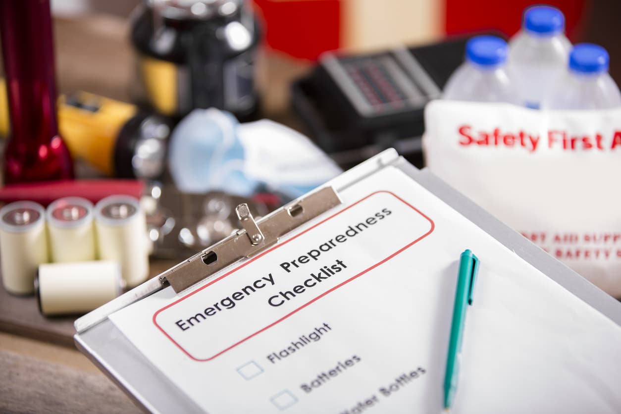 Creating an escape plan or emergency checklist can help you during a time of panic