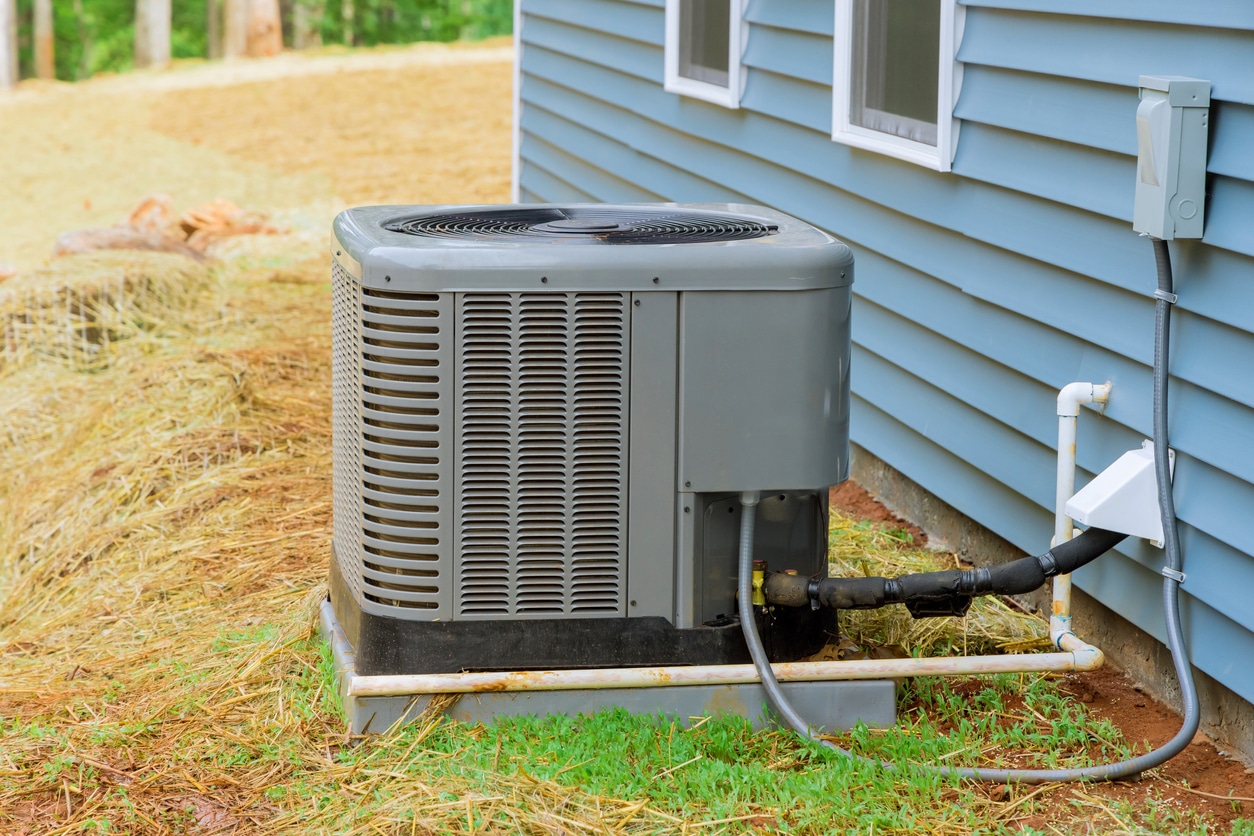 HVAC installed with proper Safety Precautions, Including Ventilation