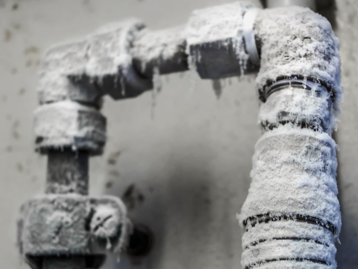 Frozen pipes as a result of not including winterizing in your winter home maintenance schedule